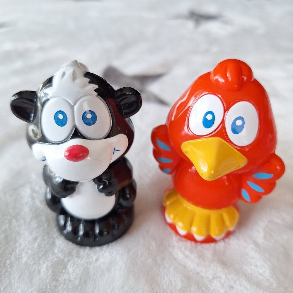 VTech Smartville Alphabet Zoo Train Animal REPLACEMENT Red Bird &‎ Skunk